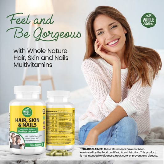 Whole Nature Hair Skin Nails Vitamins with MSM